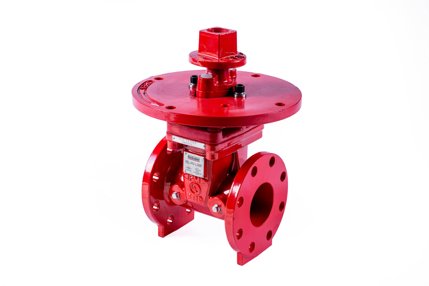 80mm PN16 Flanged End Reliable NRS Post Indicator Valve 300PSI Working Pressure