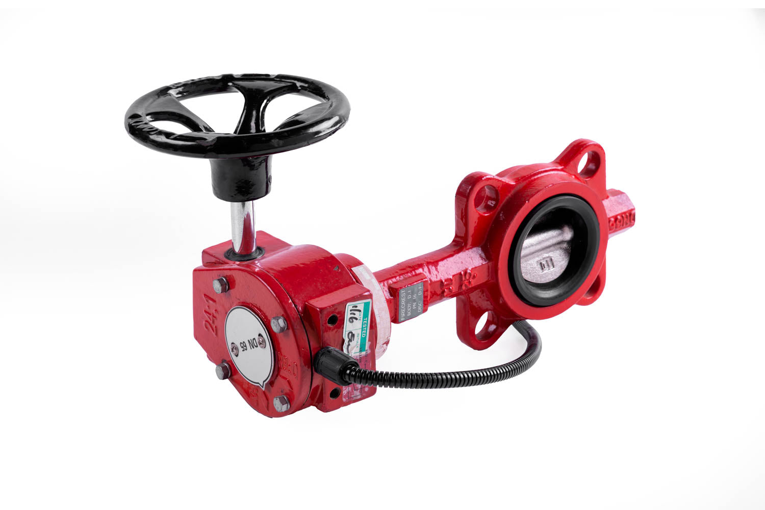 65mm Wafer Pattern BS Firecrest Monitored Butterfly Valve - 16Bar Rated