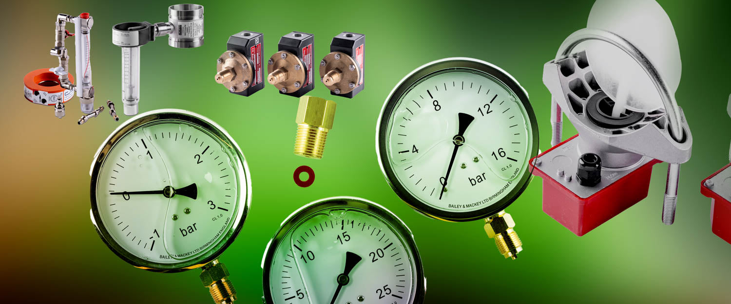 Pressure Gauges & Switches, Flow Switches & Flowmeters